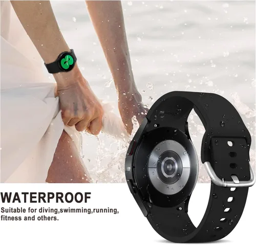 Miniatura 6 de Correas sin huecos compatibles con Samsung Galaxy Watch 7 6 5 4 FE 40mm 44mm/5 Pro 45mm/6 Classic 43mm 47mm/4 Classic 42mm 46mm, Correa de 20mm