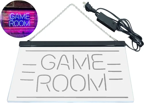 Miniatura 8 de ADVPRO Game Room Man Cave Bar Display Dual Color LED Neon Sign Azul y Rojo 12 "x 8.5" st6s32-i2338-br