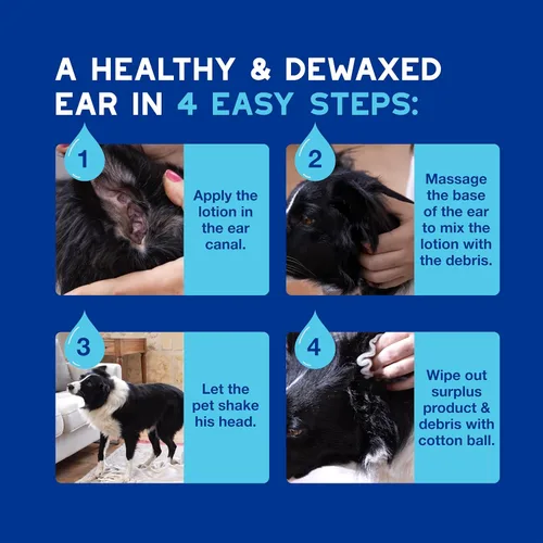 Miniatura 6 de DOUXO SPA Limpiador de oídos para perros y gatos, 4.1 onzas líquidas, limpia y desparafina de forma segura la oreja, fórmula agradable a la piel