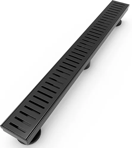 Miniatura 8 de WEBANG - Drenaje lineal de 12 pulgadas para ducha rectangular con accesorios, cubierta de patrón cápsula, rejilla extraíble, acero inoxidable SUS304