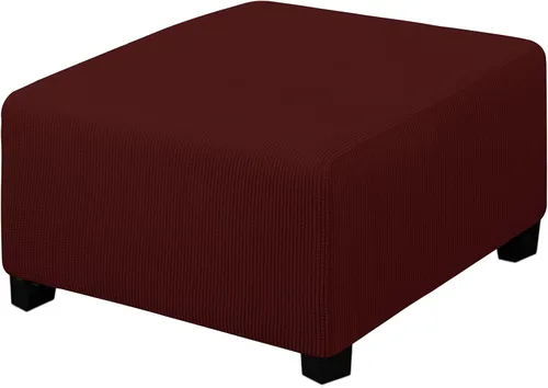 Miniatura 121 de Easy-Going Funda Elástica para Otomana Taburete de Almacenamiento Plegable Protector de Muebles Funda Rectangular Suave con Parte Inferior Elástica