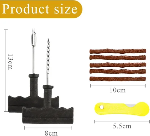 Miniatura 2 de Kits de reparación de neumáticos, kits de reparación de neumáticos de automóvil, tiras de reparación de neumáticos, para neumáticos sin cámara