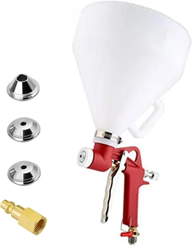 Miniatura 8 de Joywayus Air Hopper - Pistola pulverizadora con boquilla de 0.157 in/0.236 in/0.315 in, textura de pintura, pulverizador de pintura para paneles