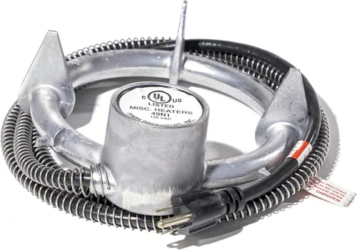 Farm Innovators H-49 - Descongelador de cubeta de aluminio de 250 vatios de 5 galones con termostato autorregulador