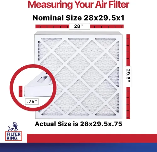 Miniatura 38 de Filter King Filtro de aire de 5.88x12.13x1 Paquete de 6 Filtros plisados MERV 11 HVAC para horno A/C Fabricado en Estados Unidos