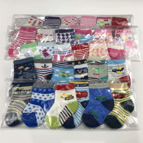 Miniatura 5 de WAFUNNE 20 pares de calcetines de bebé al por mayor para bebés, niños pequeños, niños, niños (patrón al azar)