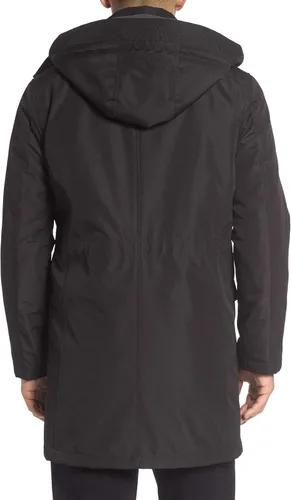 Miniatura 3 de Cole Haan Signature Abrigo de coche de nylon con capucha adjunta para hombre