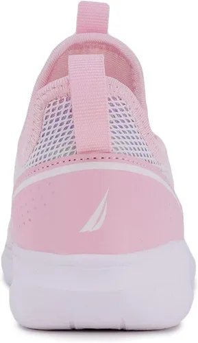 Miniatura 4 de Nautica Tenis deportivos sin cordones para niñas jóvenes, elegantes zapatos para correr y tenis para niños pequeños y grandes