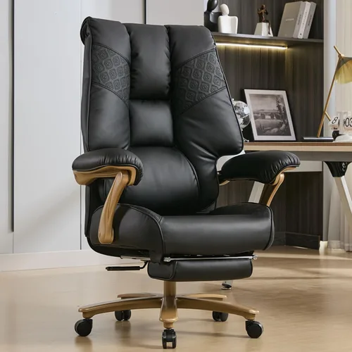 EXCEBET Silla de Oficina Ejecutiva Grande y Alta con Reposapiés, Capacidad de 400LBS Silla de Oficina Ergonómica de Respaldo Alto con Soporte