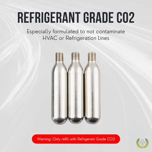 Miniatura 6 de Leak Saver - Fuga Shot HVAC - Inyector sellador de fugas y lanzador de línea de condensado - Cartuchos de CO2 no contaminantes - para A/C y mini