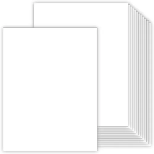 Miniatura 10 de Cartulina negra de peso pesado, papel grueso, 100 hojas (cubierta de 110 lb = texto de 200 lb = 300 GSM) 8.5 x 11 pulgadas para artes