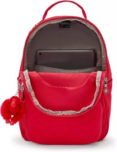Miniatura 3 de Kipling Mochila para tablet pequeña de Seúl para mujer, Rojo rouge, 6"L X 8.25"H X 2"D, Seoul - Mochila pequeña para tablet Rojo (red rouge)