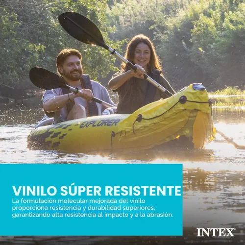 Miniatura 4 de Intex 68307EP Explorer K2 Juego de kayak inflable: incluye remos de aluminio de lujo de 86 pulgadas y bomba de alto rendimiento - PVC superfuerte