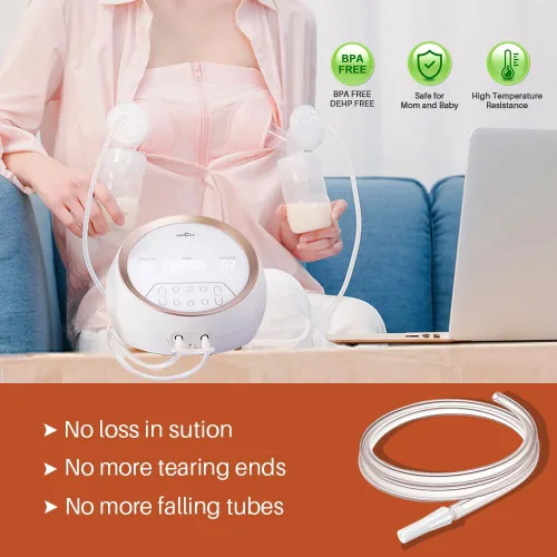 Miniatura 3 de PumpMom - Tubo de repuesto para extractor de leche eléctrico Spectra Synergy Gold dual y portátil, sin BPA, repuesto Spectra SG de doble potencia