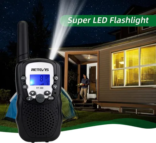 Miniatura 3 de Retevis RT388 Walkie Talkies para niños, juguetes Walkie Talkie para niños de 6 a 12 años, juguetes para niños, regalos para viajes al aire libre