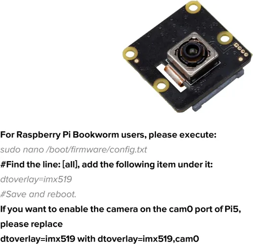 Miniatura 8 de UCTRONICS Módulo de cámara Raspberry Pi de 16MP, cámara de enfoque automático IMX519 PDAF y CDAF para Raspberry Pi 5, 4, Zero 2W
