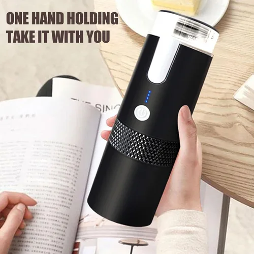 Miniatura 7 de Herramienta para hacer café de viaje, máquina portátil para hacer prensado a mano, hervidor eléctrico compacto manual, tetera, mini máquinas