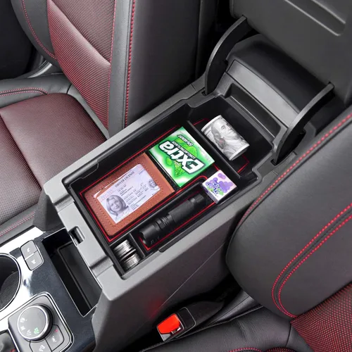 Miniatura 7 de RUNROAD Bandeja Organizadora de Consola Central Mejorada Compatible con Chevy Blazer 2025 2024 2023 2022 2021 2020 2019 Accesorios, Caja de Rojo