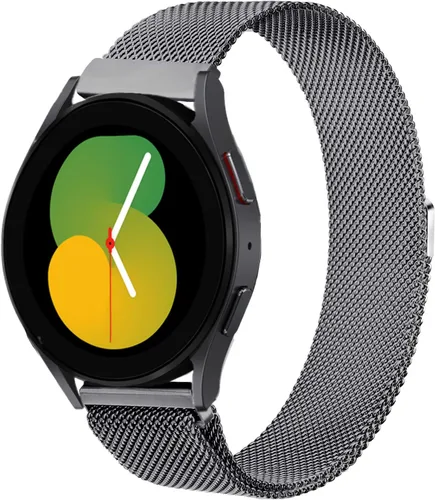 LiWerlly Correas para Galaxy Watch 6/5/4 Band 1.575 in 1.732 in/Watch 5 Pro, correa de repuesto de malla de acero inoxidable de 0.787 pulgadas para