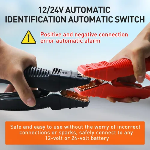 Miniatura 7 de YULU CAT-797 Arrancador de salto ultra potente - 30000A 12V/24V batería Booster Pack con cables de puente comerciales, iluminación exterior DC/USB