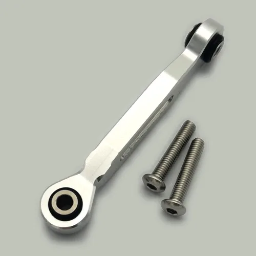 Miniatura 2 de Varilla de acoplamiento de dirección servo de aluminio 46MM - 1 pieza plata para Traxxas 1/5 XMAXX 7747 1/10 MAXX Maxx Slash 8947