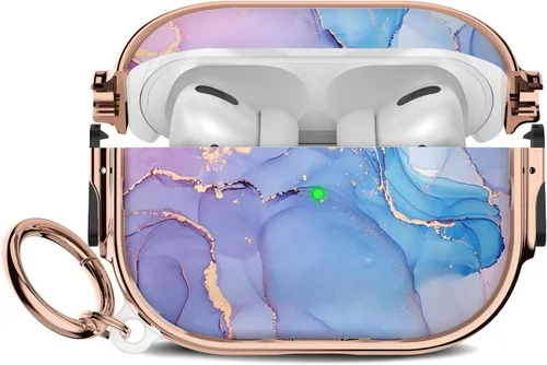 Miniatura 116 de Maxjoy para Funda Linda de AirPods 2 (2019) con Bloqueo de Seguridad, Compatible con Funda de AirPod de 2ª Generación de Mármol para Mujeres