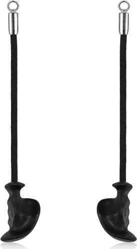 Miniatura 10 de HXD-ERGO Cuerda de tríceps con asas ergonómicas, cuerda de jalón de tríceps de 36 pulgadas para máquina de cable, sistema de polea, accesorio