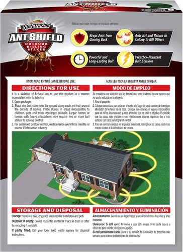 Miniatura 10 de Spectracide Ant Shield Estacas Exterminadoras para Exteriores, 6 Unidades (Paquete de 6)