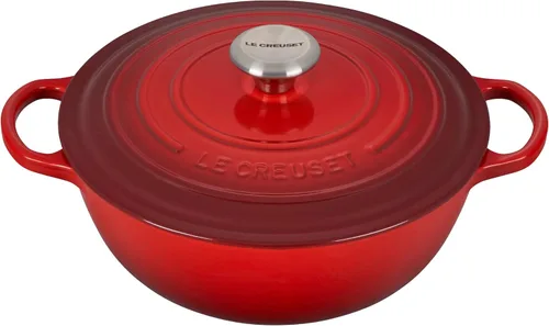 Le Creuset Signature - Horno de chef de hierro fundido, 7.5 cuartos de galón, color cereza Cerise