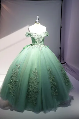 Miniatura 5 de XYAYE Vestidos de quinceañera con hombros descubiertos, vestido de baile, apliques de encaje brillante, dulce 15 16 vestidos de princesa vestidos