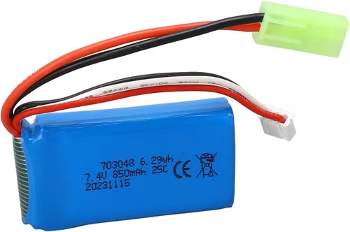 plplaaoo 7.4V 850mAh batería de litio 703048 profesional ligera fuente de alimentación de alto rendimiento para WLToys V912 V262 V333 V353 BQ202 RC