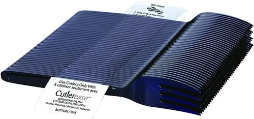 Miniatura 2 de WNA Cutlerease - Recambio de tenedor de plástico negro, paquete a granel de 960 tenedores, para uso con sistema de dispensación de cubiertos