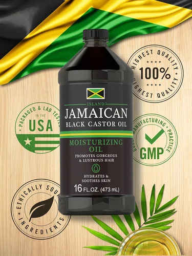 Miniatura 6 de Carlyle Aceite de ricino negro jamaicano, 16 onzas líquidas, 100% puro y natural, nutritivo e hidratante para el cabello, cuero cabelludo, piel