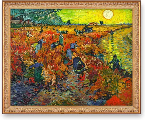 Miniatura 179 de A&T ARTWORK Noche estrellada sobre el Ródano de Vincent Van Gogh. Tamaño del marco: 36 x 30 pulgadas, tamaño de la imagen: 30 x 24 pulgadas