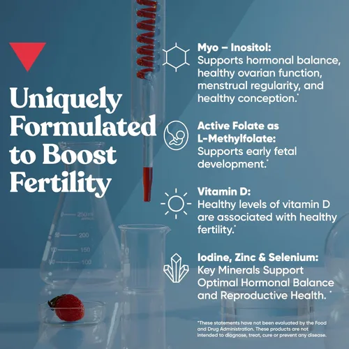 Miniatura 4 de Conception para Ella Gomitas de Fertilidad - Suplementos de Fertilidad para Mujeres con Myo Inositol, Ácido Fólico y más Nutrientes Esenciales