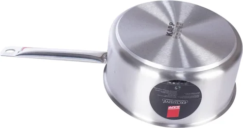 Miniatura 5 de KAPP Cacerola de acero inoxidable de tres capas de 2 cuartos de galón, cocina o restaurante, apta para lavavajillas, apta para horno, no incluye tapa