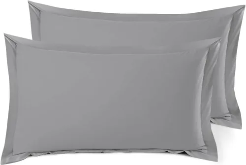 Miniatura 136 de Nestl Juego de 2 fundas tipo sham de almohada suaves - Fundas de almohada de microfibra de doble cepillado - Fundas de almohada de cama premium