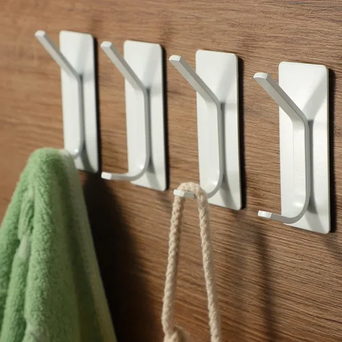 Miniatura 2 de Taozun Ganchos Adhesivos – Ganchos para Toallas de Oro Cepillado, Ganchos de Pared Adhesivos de Acero Inoxidable para Colgar Batas y Esponjas