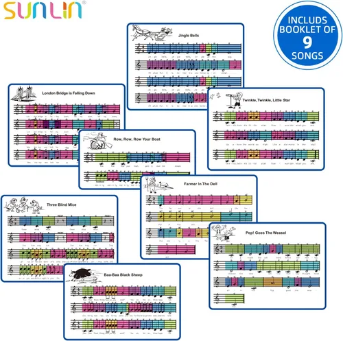 Miniatura 6 de SUNLIN Alfombrilla de piano de suelo de 6 pies para niños y niños, tapete de piano gigante, 24 teclas, 10 canciones integradas, 8 sonidos