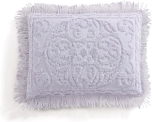 Miniatura 19 de Beatrice Home Fashions Colcha de Chenilla con Medallón, Full, Blanco