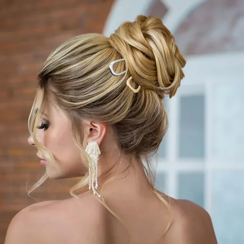 Miniatura 5 de 5 horquillas de metal francés para mujeres y niñas, 5.5 pulgadas y 3.9 pulgadas, horquillas de pelo en forma de U para moños, accesorios de peinado