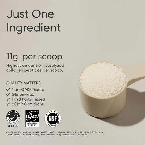 Miniatura 2 de Sports Research Péptidos de colágeno - Suplemento de proteína en polvo de colágeno hidrolizado tipo 1 y 3 para piel, uñas y articulaciones