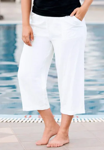 Miniatura 5 de Ellos Pantalones capri con cordón y mezcla de lino para mujer