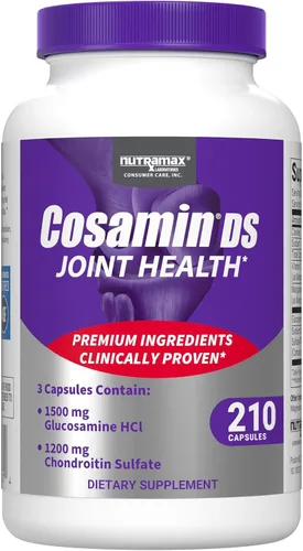 Nutramax Laboratories Cosamin DS Suplemento de salud articular con glucosamina y condroitina para hombres y mujeres adultos, suplemento para
