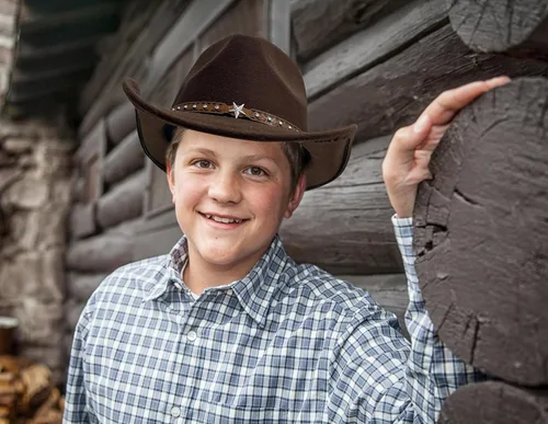 Miniatura 7 de Jastore Sombrero de vaquero para bebés y niños pequeños Sombrero de vaquera para bebés pequeños Sombrero de vaquero infantil Sombrero de vaquero