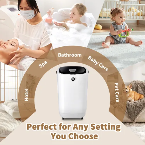 Miniatura 7 de Calentadores de Toallas para Cubo de Baño, Calentador Caliente de Toallas de Spa Grande de Lujo Estilo Cubo - Toallas Calientes en 10 Minutos - Cabe