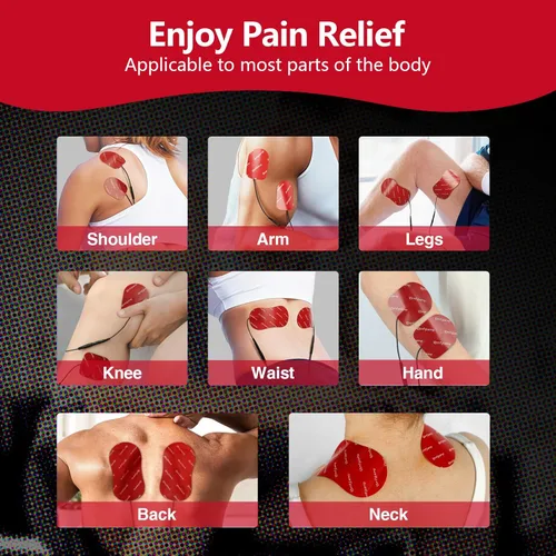 Miniatura 4 de Comfytemp Electrodos adhesivos reutilizables TENS, adecuados para la mayoría de TENS, almohadillas de repuesto, adecuados para estimuladores