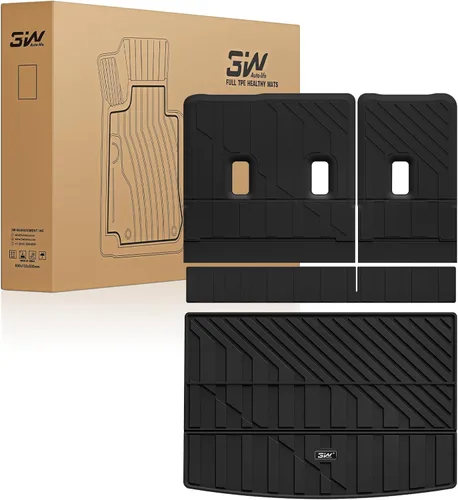 Miniatura 28 de 3W Alfombrillas de piso para Chevy Equinox 2018-2023 2024/Alfombrillas de piso GMC Terrain, TPE para todo clima con ajuste personalizado