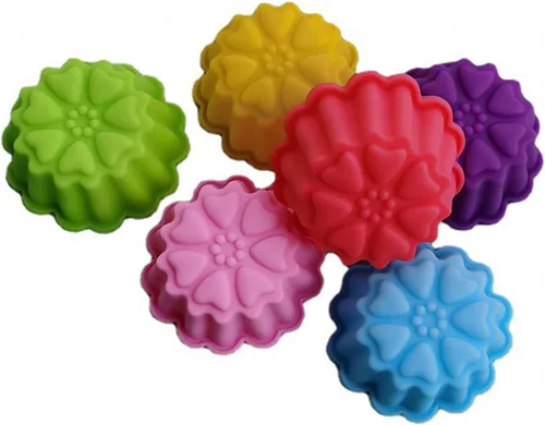 Miniatura 29 de 36 PCS Moldes para Hornear en Forma de Flor de Silicona Grado Alimenticio Antiadherente Mini Bandejas para Cupcakes, Pudines, Chocolates