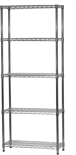 Miniatura 2 de Shelving Inc. Estantería de alambre cromado de 12 pulgadas de profundidad x 30 pulgadas de ancho x 54 pulgadas de alto con estantes de 5 niveles